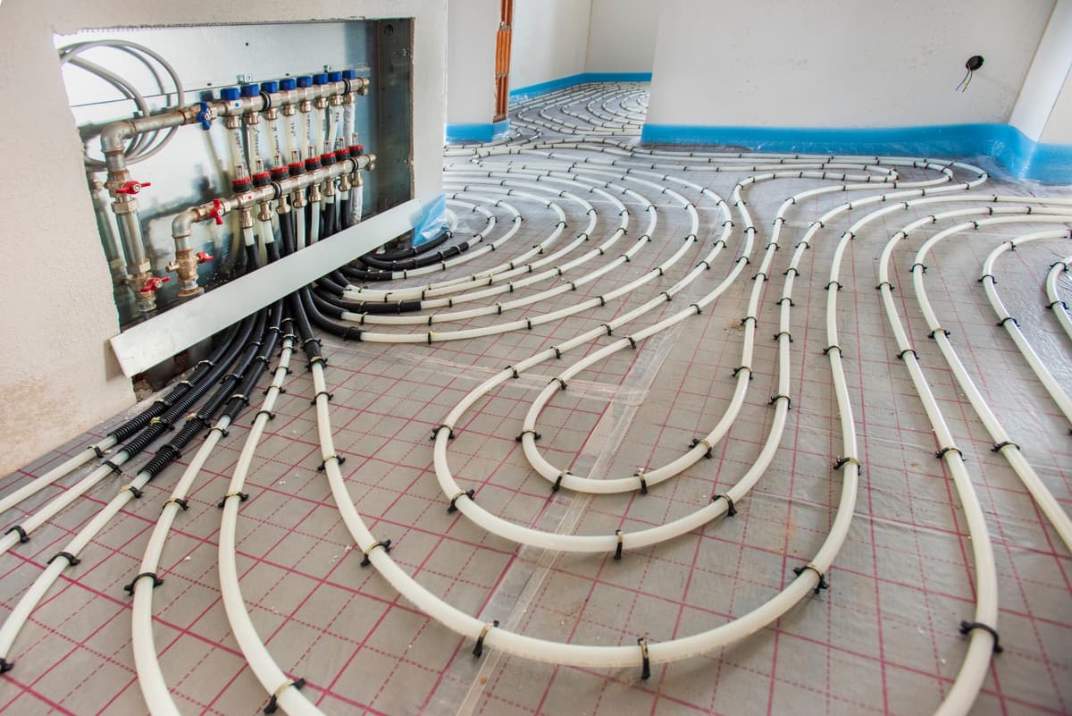 Modern underfloor heating system